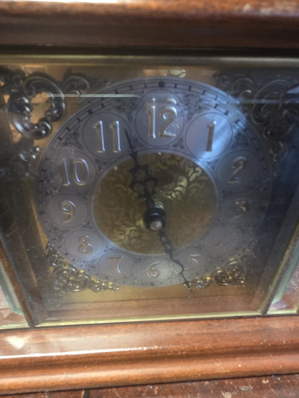 Vintage ANSONIA GOLD MEDALLION Mantel Clock